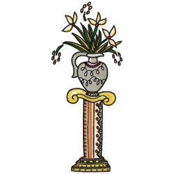 Vase For Flowers Embroidery Design 4 Vase For Flowers Embroidery Design 4